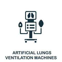 Artificial Lungs Ventilation Machines icon. Simple element from coronavirus collection. Creative Artificial Lungs Ventilation Machines icon for web design, templates, infographics and more