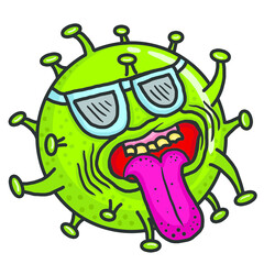 cartoon vector covid virus image