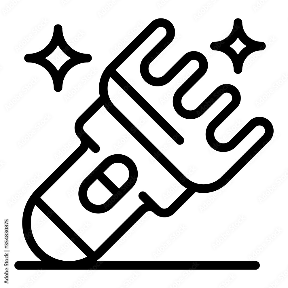 Poster groomer razor icon. outline groomer razor vector icon for web design isolated on white background