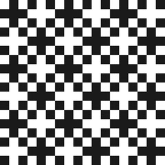 Seamless geometric abstract pattern with cross elements