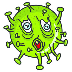cartoon vector covid virus image