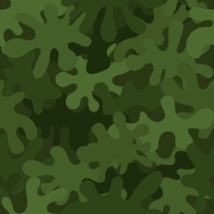 Digital camouflage seamless pattern. Abstract army or hunting masking ornament