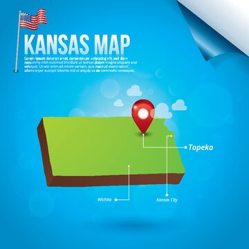 Map of kansas state