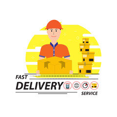 Delivery business concept