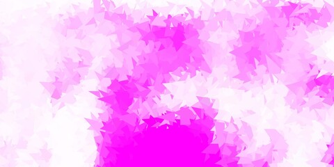 Fototapeta na wymiar Light pink vector polygonal backdrop.