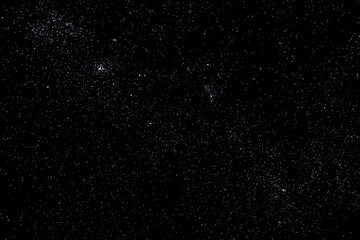 Obraz na płótnie Canvas Stars and galaxy outer space sky night universe black starry background of shiny starfield 