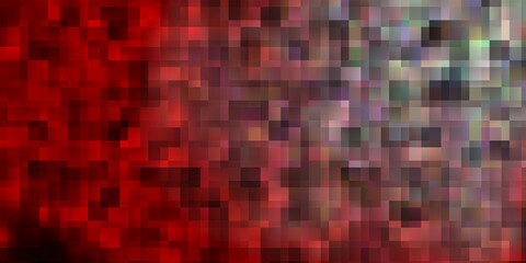 Fototapeta premium Dark Orange vector backdrop with rectangles.