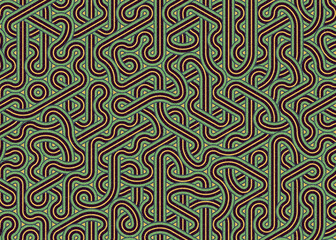 Colour Hexagon Tile Connection art background design illustration