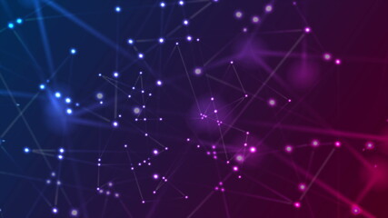 Abstract futuristic communication low poly background