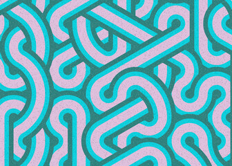 Colour Hexagon Tile Connection art background design illustration