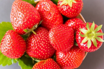 Strawberry. Fresh organic berries. Fruit background