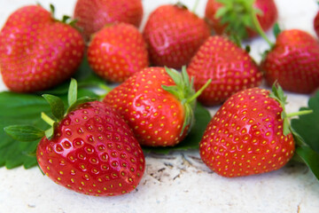 Strawberry. Fresh organic berries. Fruit background