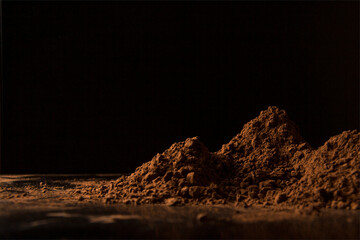 Cocoa black background for text