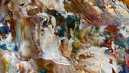 Colorful abstract background wallpaper. Modern motif visual art.  Mixtures of oil paint. Trendy...