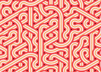 Colour Hexagon Tile Connection art background design illustration