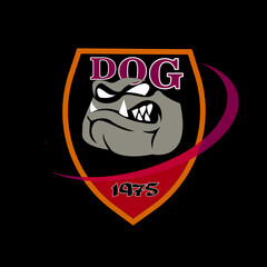 dog pitbull esport gaming mascot logo template, bulldog