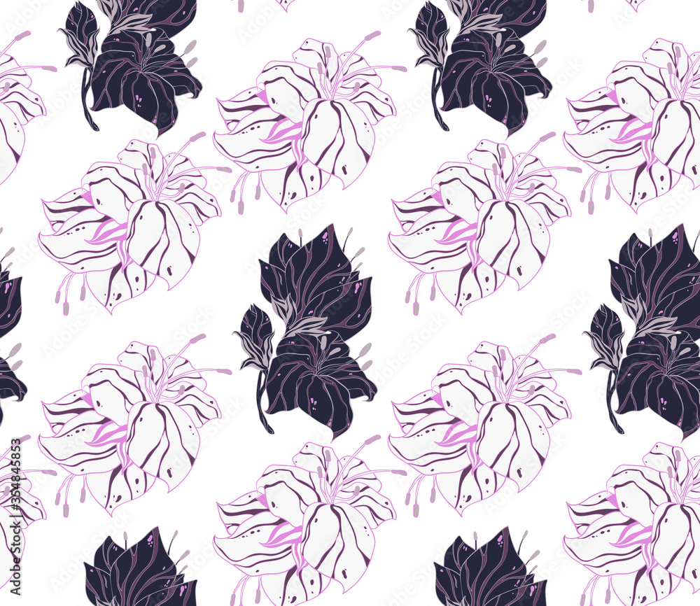 Poster seamless background image with bright and colored elements. summer theme pattern with natural colors