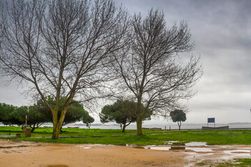 Winter rainy weather