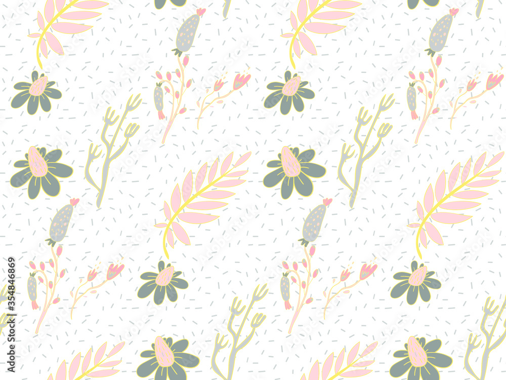 Aufkleber seamless background image with bright and colored elements. summer theme pattern with natural colors