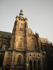 Fototapeta premium The medieval gothic St. Vitus Cathedral in Prague.