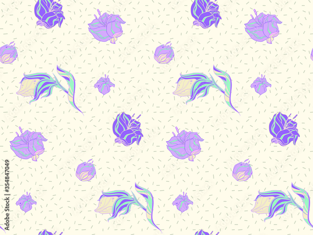 Poster seamless background image with bright and colored elements. summer theme pattern with natural colors