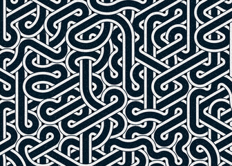 Colour Hexagon Tile Connection art background design illustration