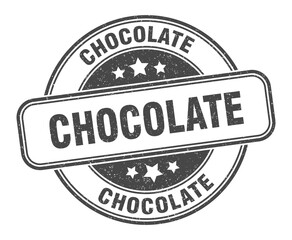 chocolate stamp. chocolate round grunge sign. label