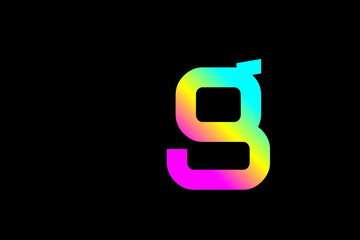 Fototapeta premium Lowercase letter g vector image
