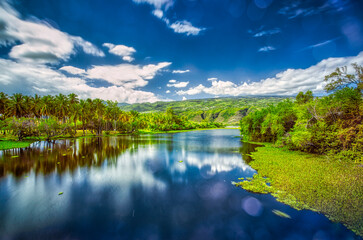 
Long exposure of the Saint-Paul pond take from the bridge - Reunion Island