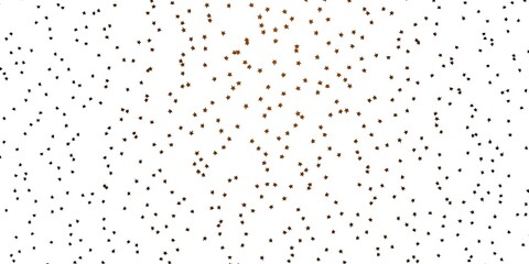 Dark Orange vector pattern with abstract stars. Decorative illustration with stars on abstract template. Pattern for new year ad, booklets.