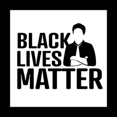 Black Lives Matter concept logo vector Illustration 