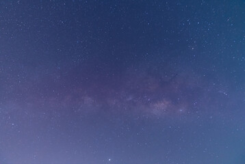 Obraz premium The Milky Way and the stars in the beautiful night sky