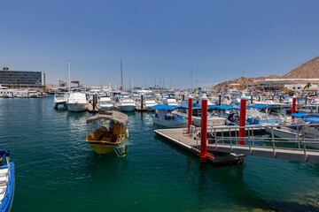 Fototapeta na wymiar Fishing boats in the harbor. Yachts. 