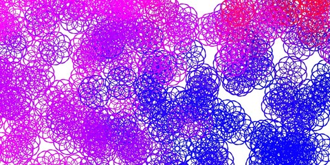 Light Purple, Pink vector texture with memphis shapes.