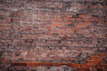 Naklejka premium Red wall background in Zagreb Croatia