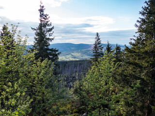 natural landscape in sumava national park i czechia