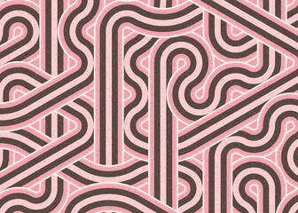 Colour Hexagon Tile Connection art background design illustration