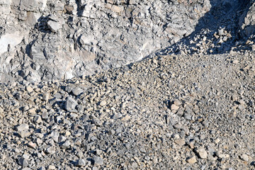 Lime-mining in a quarry - Kalk-Abbau in einem Steinbruch