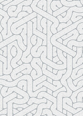 Colour Hexagon Tile Connection art background design illustration