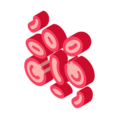 Erythrocyte In Blood Icon Vector. Isometric Erythrocyte In Blood sign. color isolated symbol illustration
