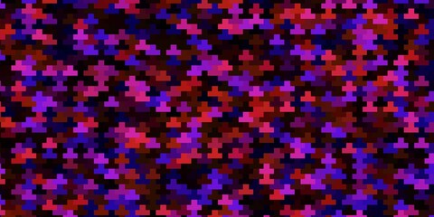 Dark Pink, Red vector pattern in square style. Colorful illustration with gradient rectangles and squares. Best design for your ad, poster, banner.