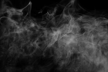 fog or white smoke on black background