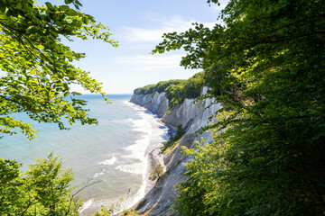 The chalk coast of Rügen on the Baltic Sea