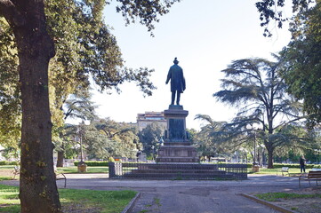 Florence during the covid-19 emergency, Indipendenza square, Italy