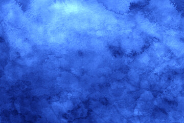 Blue watercolor background, hand painted texture