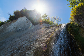 Kiel brook on the chalk coast in Jasmund National Park on the island of Rügen