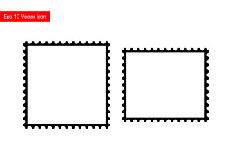 Two icons frames for something are depicted on a transparent background, one horizontally different vertically. Vector.