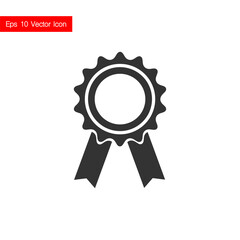 Medal gray icon on white background. Vector.