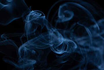 colorful smoke on dark background