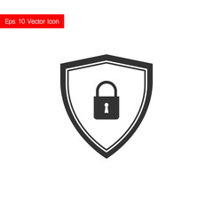 Secure protect gray icon on white background. Vector.